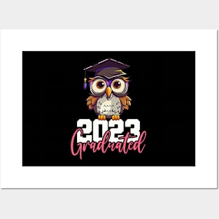 2023 Graduate, Cute Graduation Owl Year Shirt For Her Graduation Done, Graduation 2023, College Graduation, Grad School Shirt Posters and Art